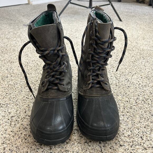 Sorel Mens Winter Boots Size 7 Duck Gray Lace Up Waterproof Insulated Cheyanne - Picture 2 of 9